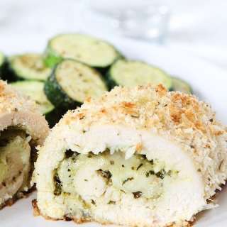 Mozzarella Pesto Stuffed Chicken Breasts