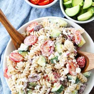 Creamy Greek Pasta Salad