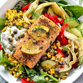Mediterranean Salmon Bowls