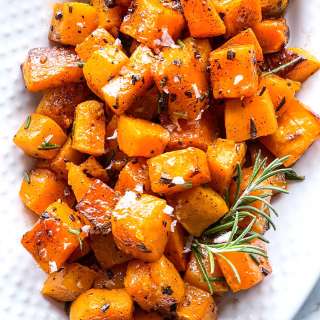 Roasted Butternut Squash with Maple Browned Butter