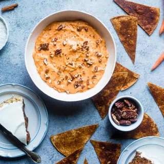 Vegan Carrot Cake Dip With Baked Spice Chips