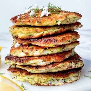Zucchini Fritters (with Feta and Dill)