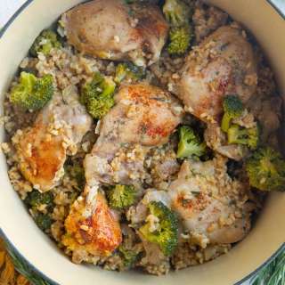 One Pot Lemon Rosemary Chicken and Rice