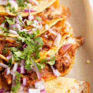 Crispy Baked Ground Beef Tacos