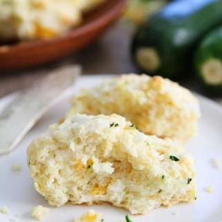Three Cheese Zucchini Drop Biscuits
