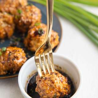 Asian-Inspired Air Fryer Turkey Meatballs