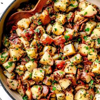German Potato Salad (with Warm Vinegar Dressing)