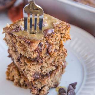 Peanut Butter Banana Baked Oatmeal