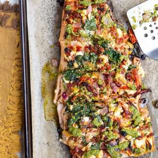 Sun-Dried Tomato and Feta Baked Salmon