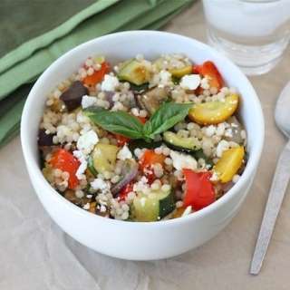 Israeli Couscous Salad with Roasted Vegetables