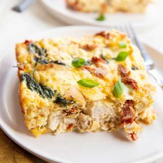 Chicken and Spinach Breakfast Casserole