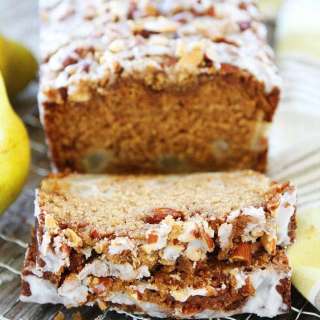 Pear Bread with Almond Streusel Topping