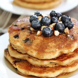 Blueberry Almond Pancakes