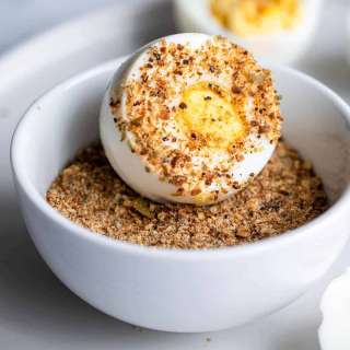 Salt And Pepita Hard-Boiled Egg Snack