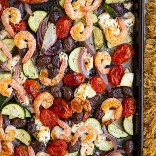 Mediterranean Sheet Pan Shrimp