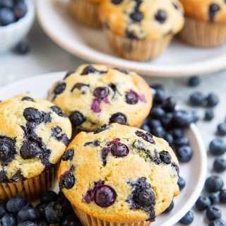 Blueberry Almond Flour Muffins
