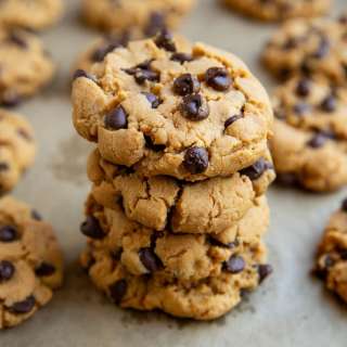Flourless Peanut Butter Chocolate Chip Cookies