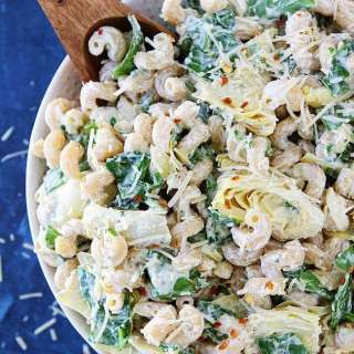 Spinach Artichoke Pasta Salad