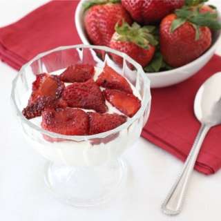 Roasted Strawberries with Greek Yogurt