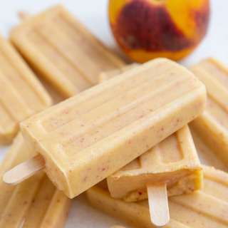 Creamy Peach Popsicles