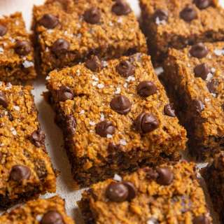 Flourless Healthy Oatmeal Pumpkin Bars