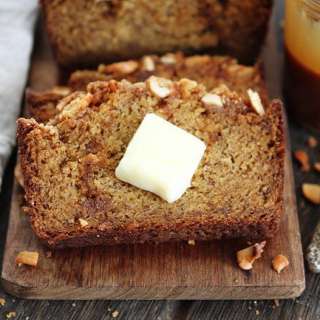Salted Caramel Cashew Banana Bread