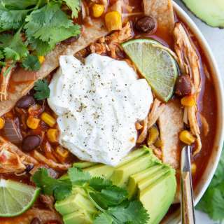 Crock Pot Chicken Tortilla Soup