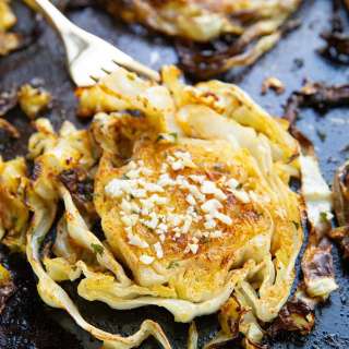Garlic Butter Roasted Cabbage