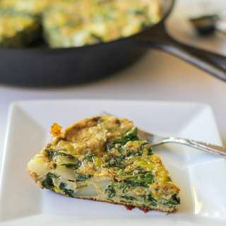 Spinach Leek Potato Frittata