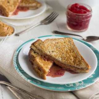 Healthy Stuffed French Toast with PB & J