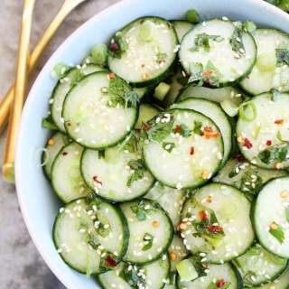 Asian Inspired Cucumber Salad
