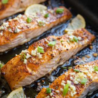 Baked Garlic Butter Salmon
