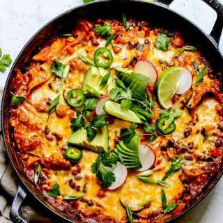 Skillet Vegetarian Enchiladas