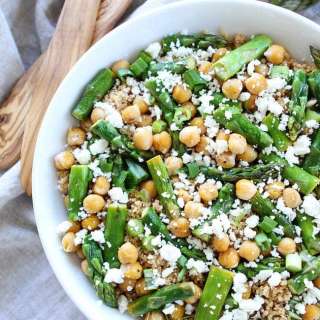 Asparagus Chickpea Quinoa Salad