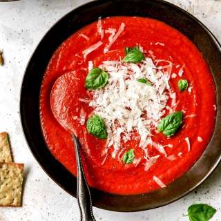 Roasted Tomato Basil Soup