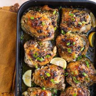 Garlic Butter Baked Chicken Thighs