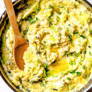 Colcannon (Irish Mashed Potatoes Recipe with Cabbage)