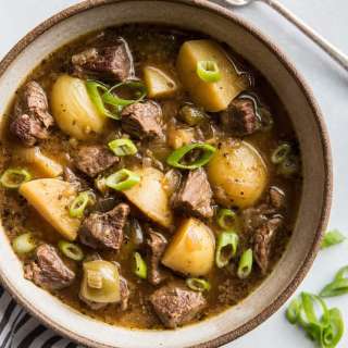 Instant Pot Steak and Potato Soup