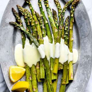 Roasted Asparagus with Hollandaise Sauce