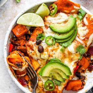 Butternut Squash Enchiladas