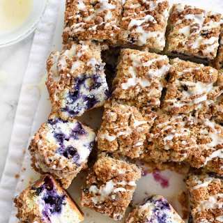 Blueberry Buckle with Lemon Glaze