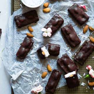 Homemade Paleo Almond Joy Bars