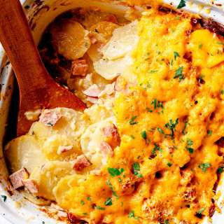 Ham and Potatoes au Gratin