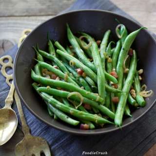 Pancetta and Hazelnut Green Beans