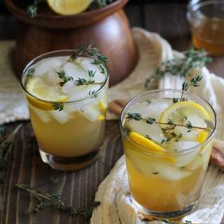 Lemon Thyme Bourbon Cocktails