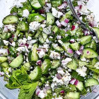 Herbed Cucumber and Feta Salad
