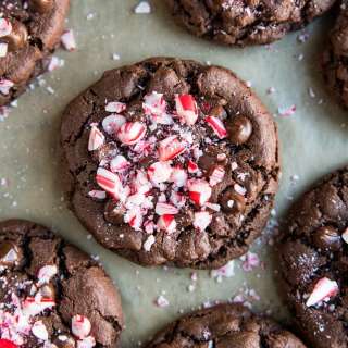 Gluten-Free Double Chocolate Peppermint Cookies