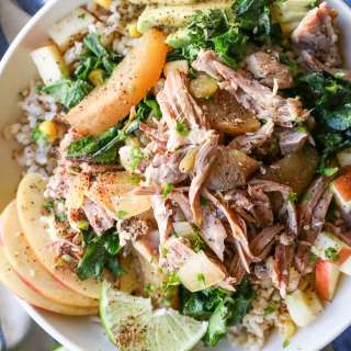 Crock Pot Pulled Pork and Apples