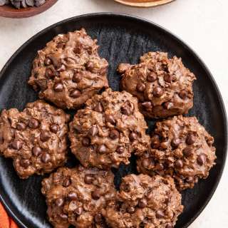 Double Chocolate Peanut Butter Oatmeal Cookies