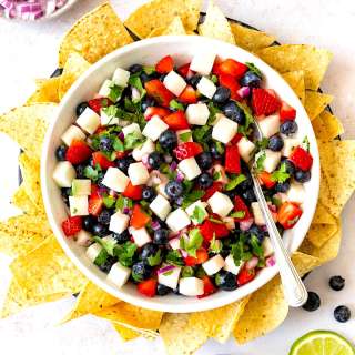 Blueberry, Strawberry & Jicama Salsa